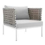 Finds Outdoor Patio Seating Set 2 Chairs and 1 Table Set (White) Braided & Rope - Image 3
