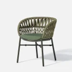 Arcuri Outdoor Patio Seating Set Chair Only Braided & Rope - Image 6