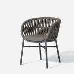 Arcuri Outdoor Patio Seating Set Chair Only Braided & Rope - Image 4
