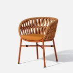 Arcuri Outdoor Patio Seating Set Chair Only Braided & Rope - Image 3