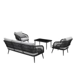 Elodia Outdoor Sofa Set 2 Seater , 2 Single seater and 1 Center Table - Image 4