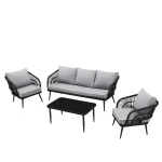Elodia Outdoor Sofa Set 2 Seater , 2 Single seater and 1 Center Table - Image 5