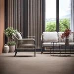 Jisax Outdoor Garden Balcony Sofa Set 3 Seater,2 Single seater and 2 Center Table Set (Tan) Braided and Rope - Image 4