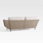 Alanna Outdoor Sofa Set 2 Seater, 1 Single seater and 1 Center Table (Light Brown) - Image 5