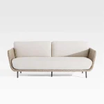 Alanna Outdoor Sofa Set 2 Seater, 1 Single seater and 1 Center Table (Light Brown) - Image 4