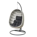 Rodolfo Single Seater Hanging Swing With Stand For Balcony , Garden Swing (Grey) - Image 5