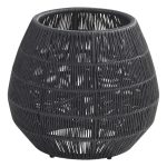 Zende Outdoor Planters For Garden , Balcony (Black) Braided & Rope - Image 2