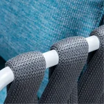 Aware Outdoor Patio Seating Set 4 Chairs and 1 Table Set (Dark Grey) Braided & Rope - Image 3