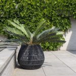 Zende Outdoor Planters For Garden , Balcony (Black) Braided & Rope