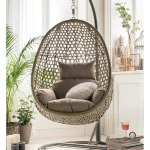 Eula Single Seater Hanging Swing With Stand For Balcony, Garden Swing (Gold) - Image 4