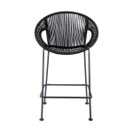 MINIATI OUTDOOR PATIO BAR CHAIR 1 CHAIRS FOR BALCONY (BLACK) - Image 3